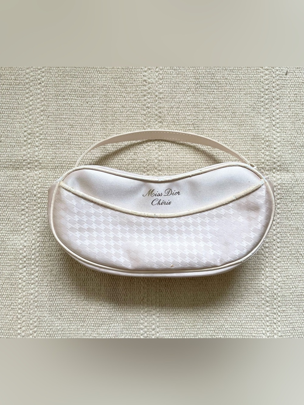 Miss Dior Cherie Light Pink Mini Bag Travel Makeup Perfume Zip Bag With Handle